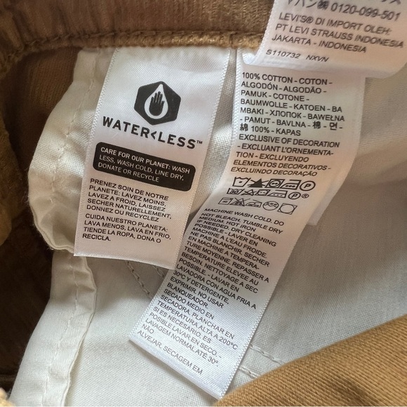 LEVI'S '94 Baggy Corduroy Pants Dijon / Golden Brown Size 25 - Picture 5 of 12